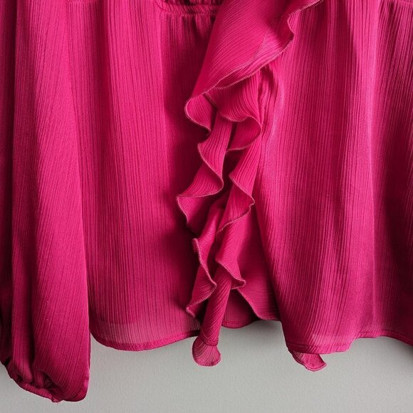 Zara Ruffled Pink Blouse - Picture 8 of 12
